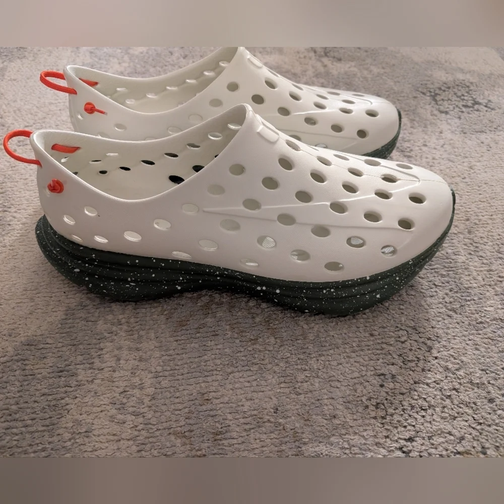 Kane Revive Perforated Slip-On Shoes, Men's 17, Cream/Green/Orange, NWOT - Picture 2 of 9